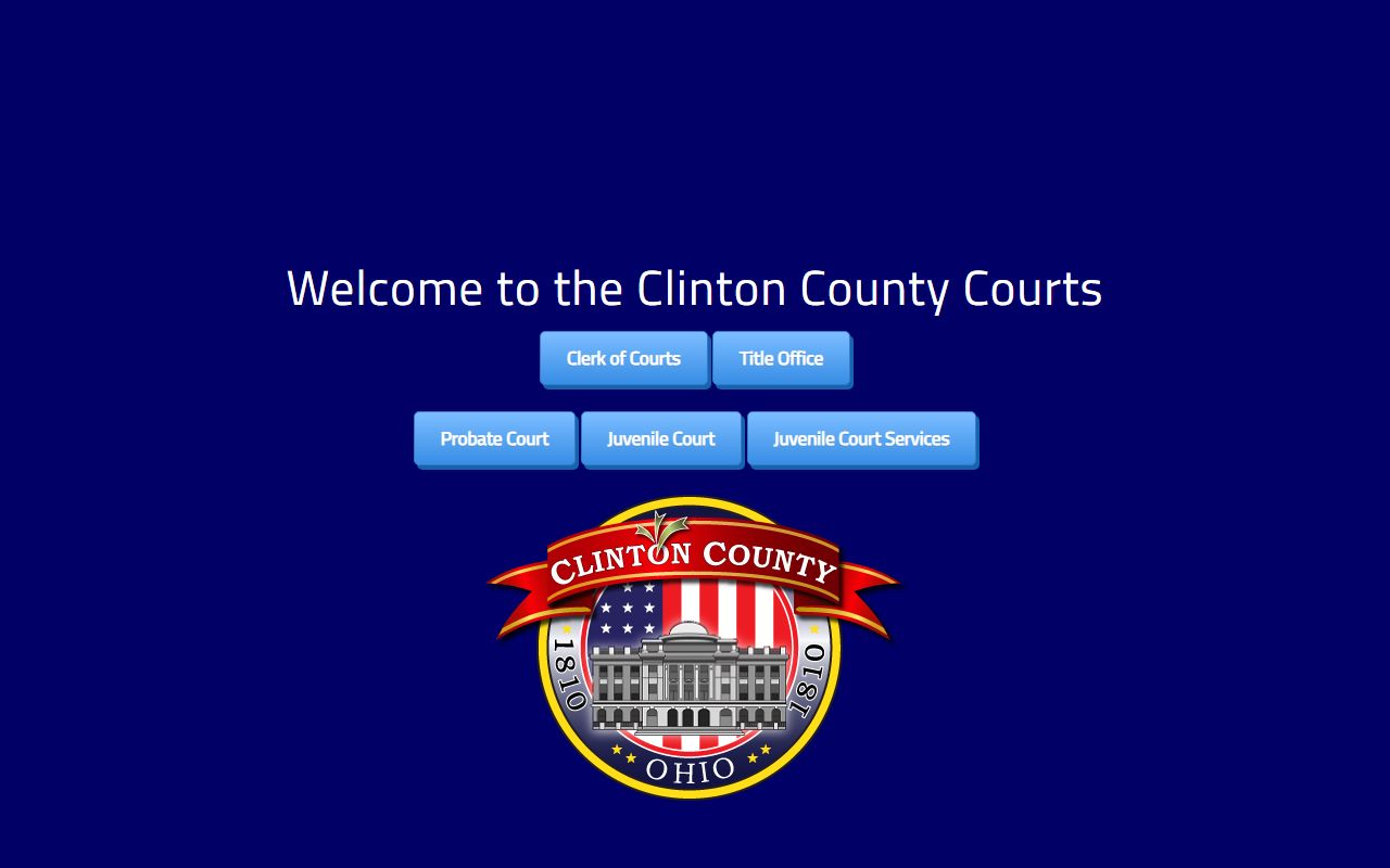 Clinton County public records search portal for property documents in Wilmington Ohio