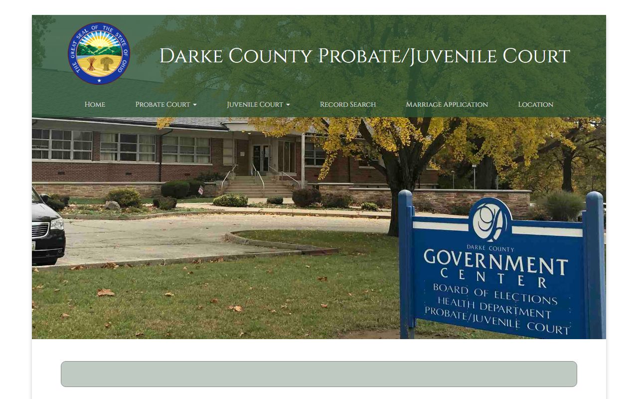 Darke County public records municipal court search portal in Greenville Ohio